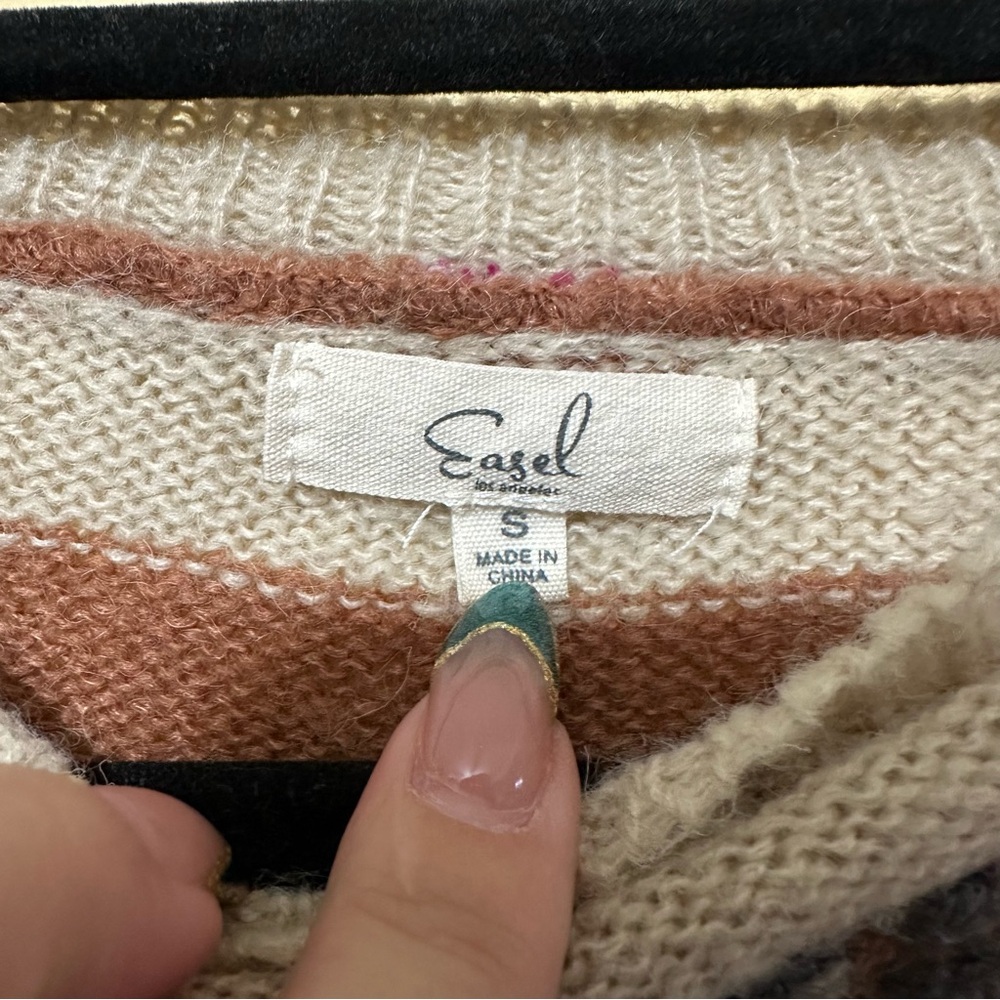 Easel Oversized Multi-colored Geometric Tribal Re… - image 4